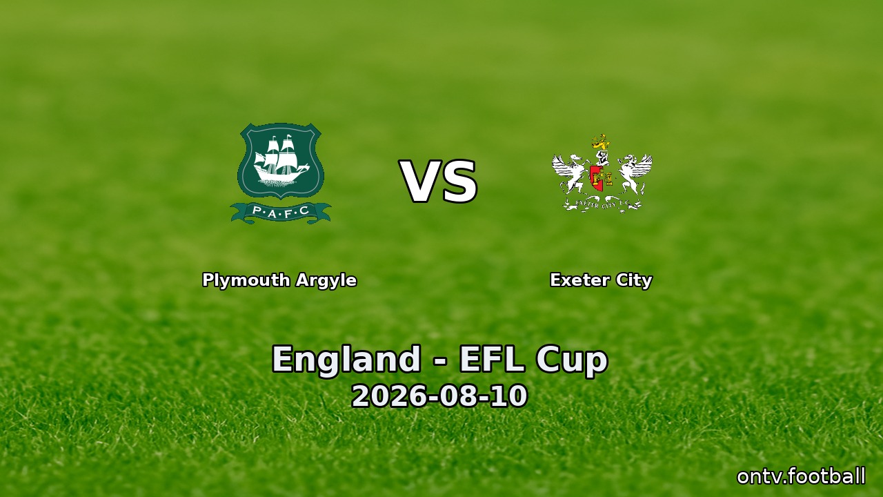 Plymouth Argyle vs Exeter City