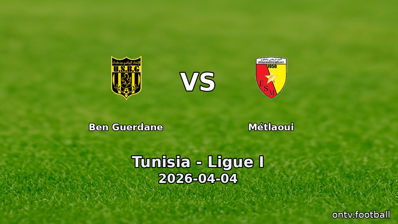 Ben Guerdane vs Métlaoui