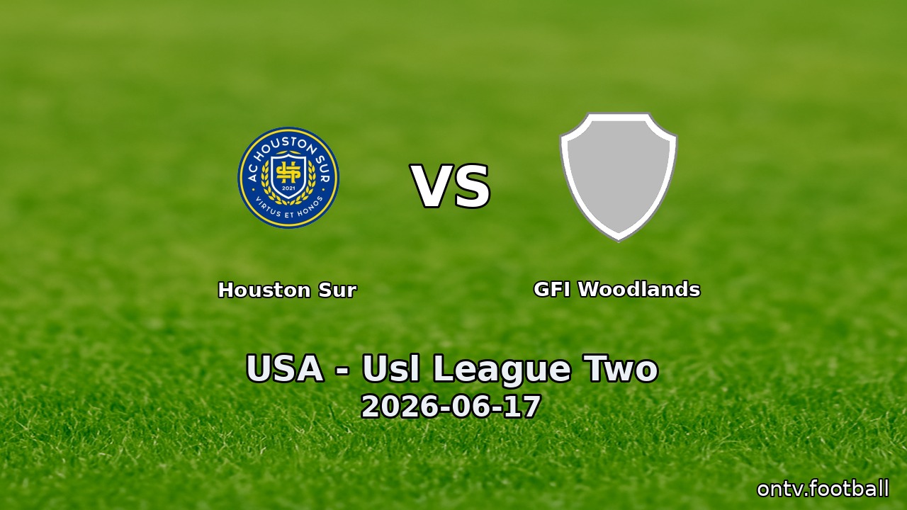 Houston Sur vs GFI Woodlands