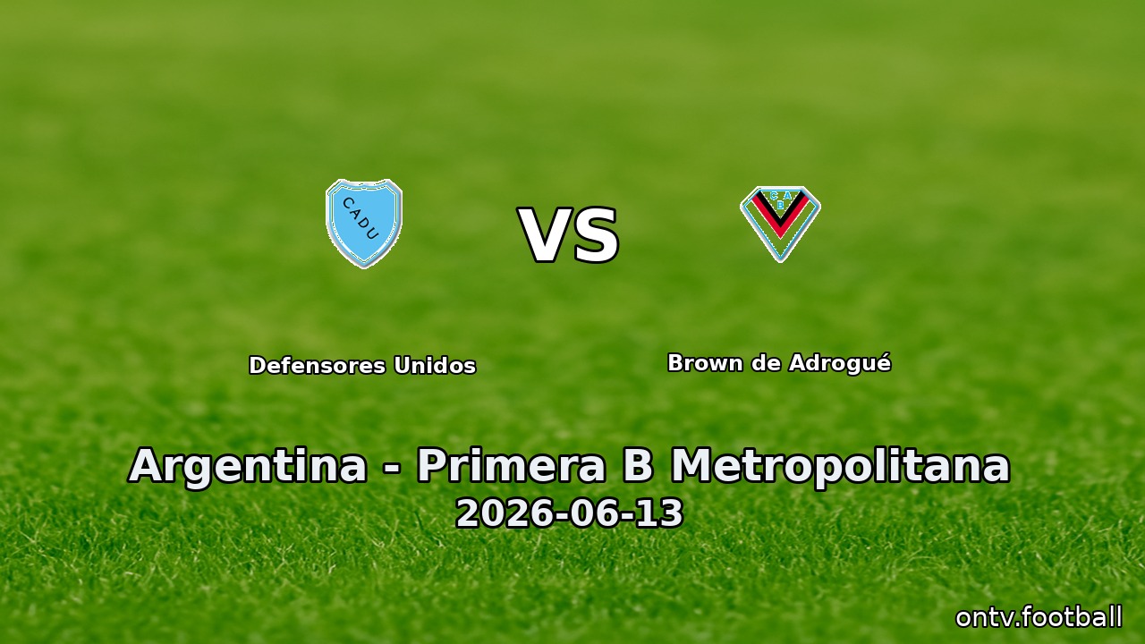 Defensores Unidos vs Brown de Adrogué