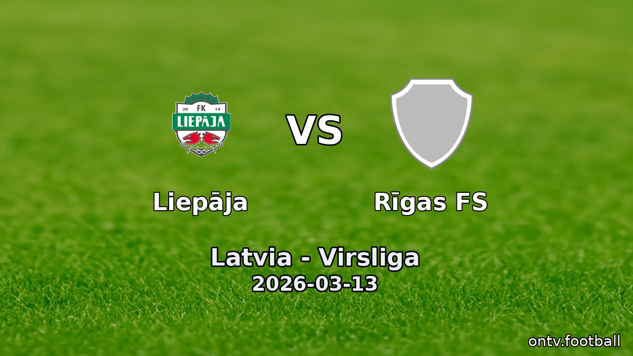 Liepāja vs Rīgas FS