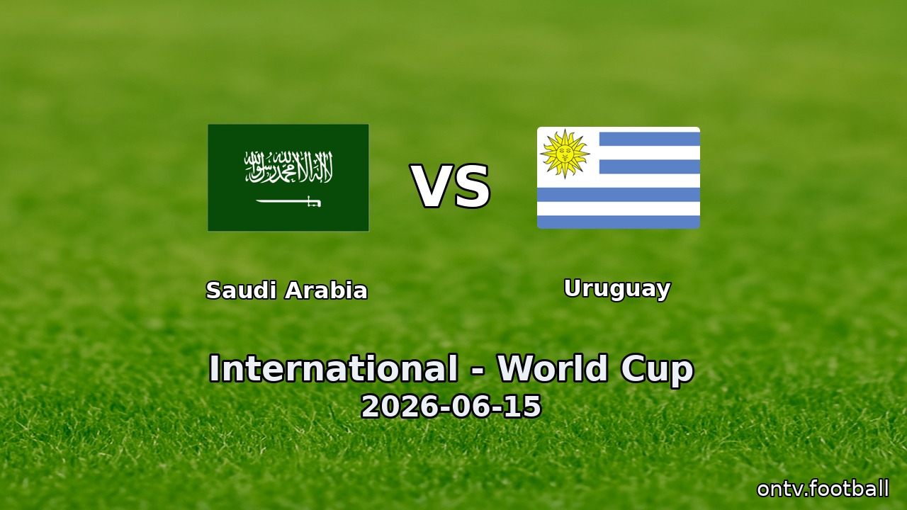 Saudi Arabia vs Uruguay