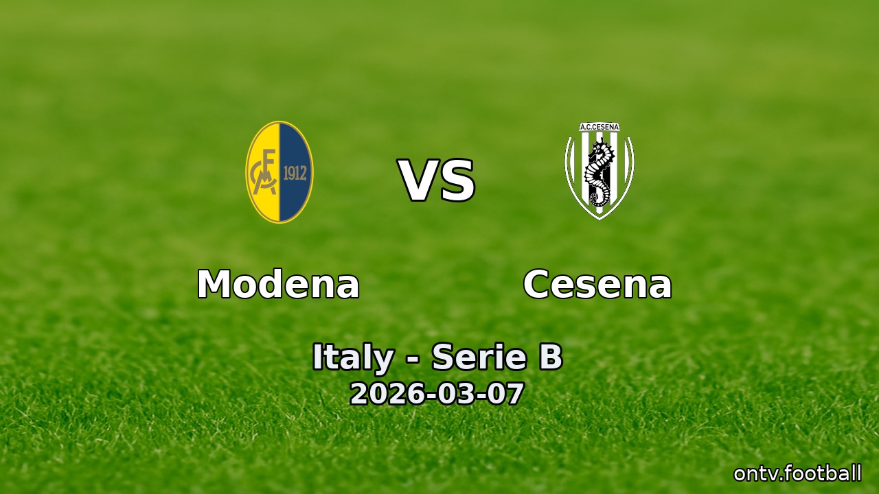 Modena vs Cesena