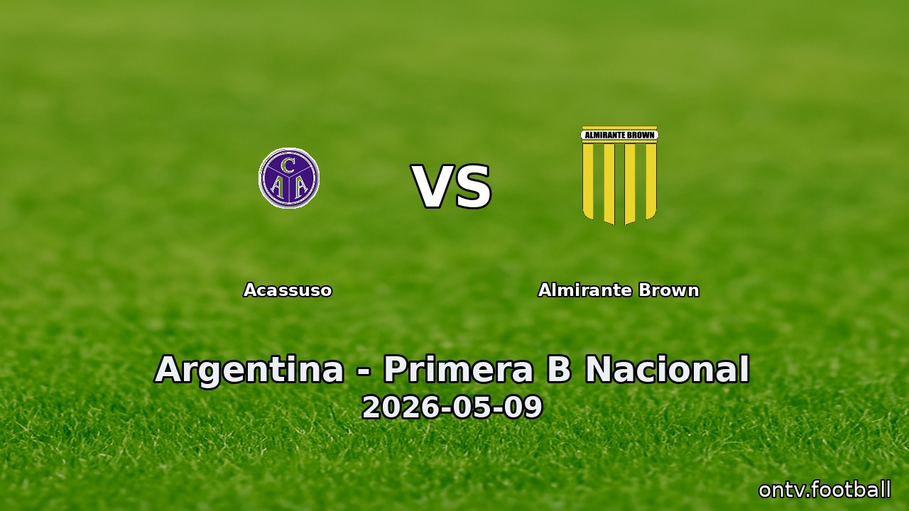 Acassuso vs Almirante Brown