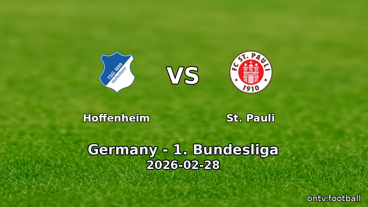 Hoffenheim vs St. Pauli