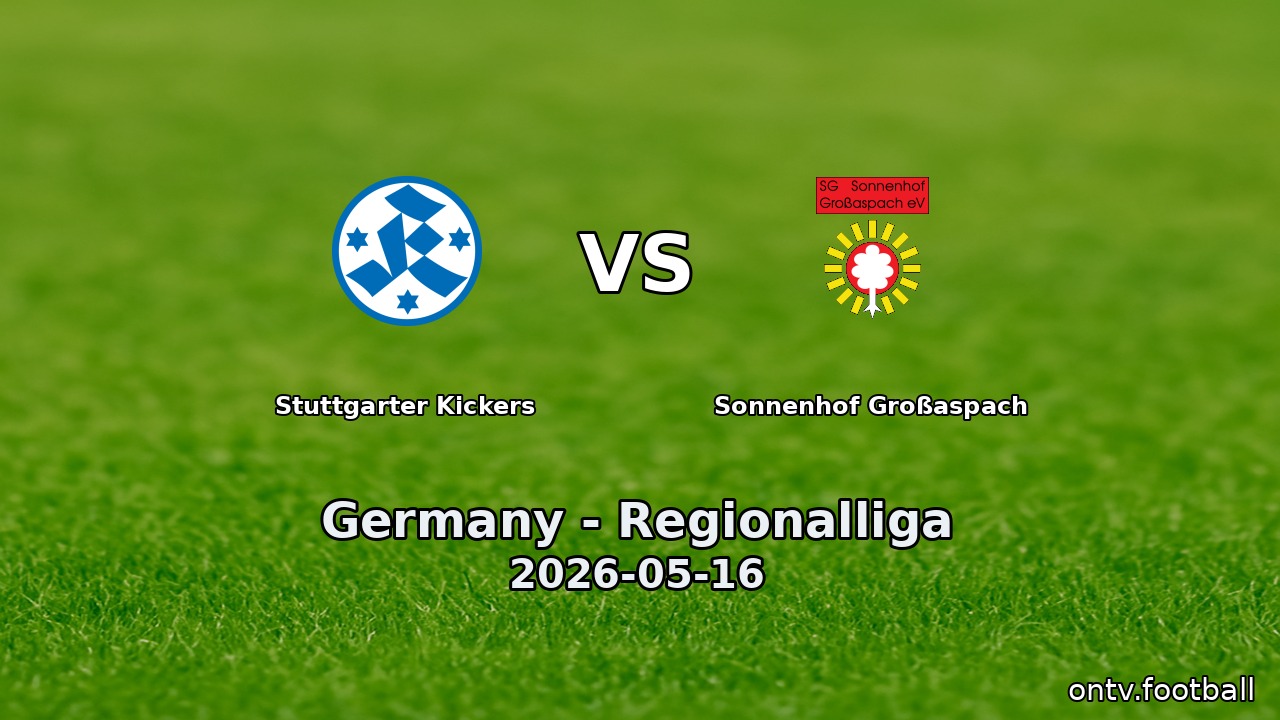 Stuttgarter Kickers vs Sonnenhof Großaspach