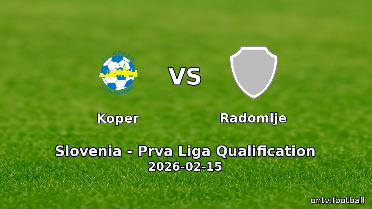 Koper vs Radomlje