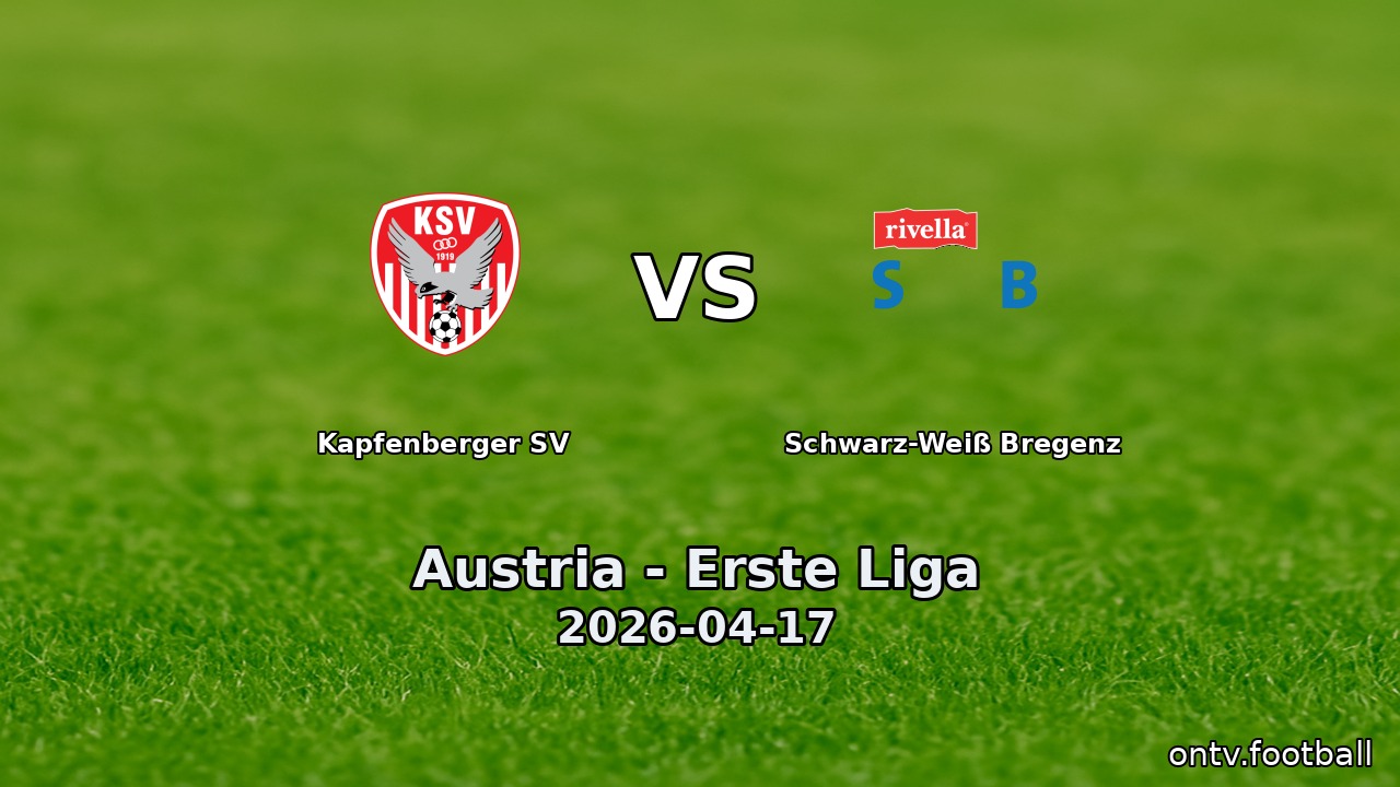 Kapfenberger SV vs Schwarz-Weiß Bregenz