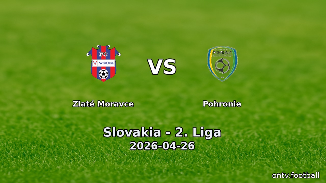 Zlaté Moravce vs Pohronie