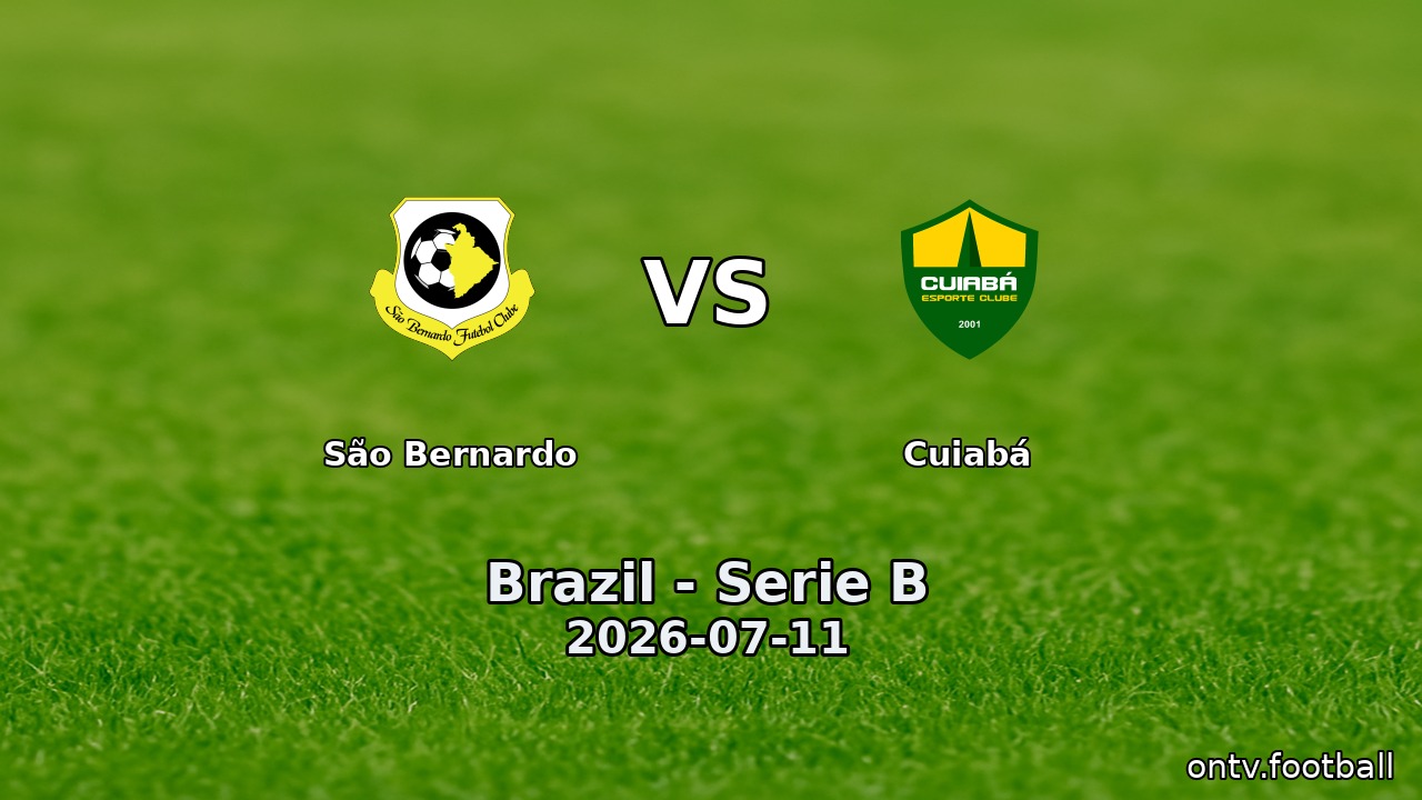São Bernardo vs Cuiabá