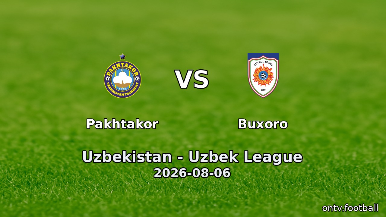 Pakhtakor vs Buxoro