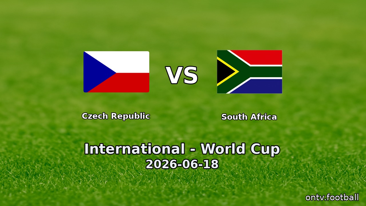 Czech Republic vs South Africa