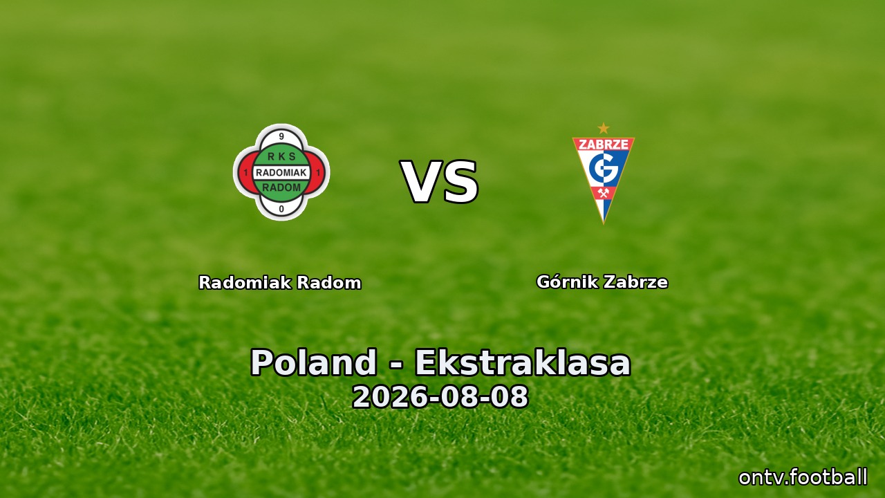 Radomiak Radom vs Górnik Zabrze