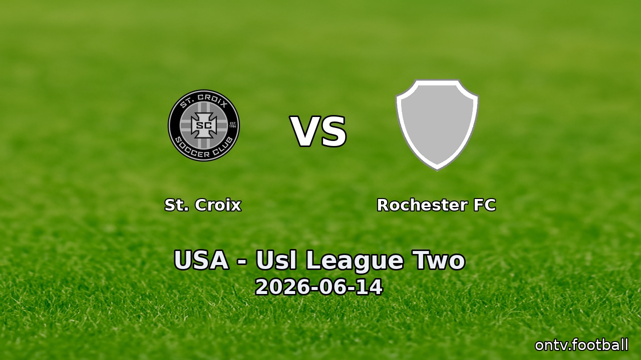 St. Croix vs Rochester FC