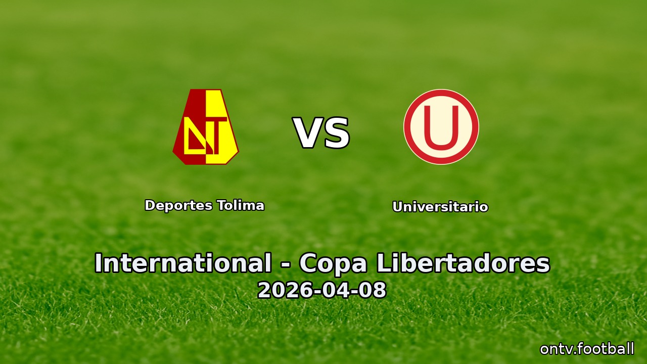 Deportes Tolima vs Universitario