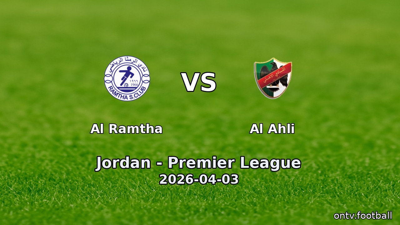 Al Ramtha vs Al Ahli