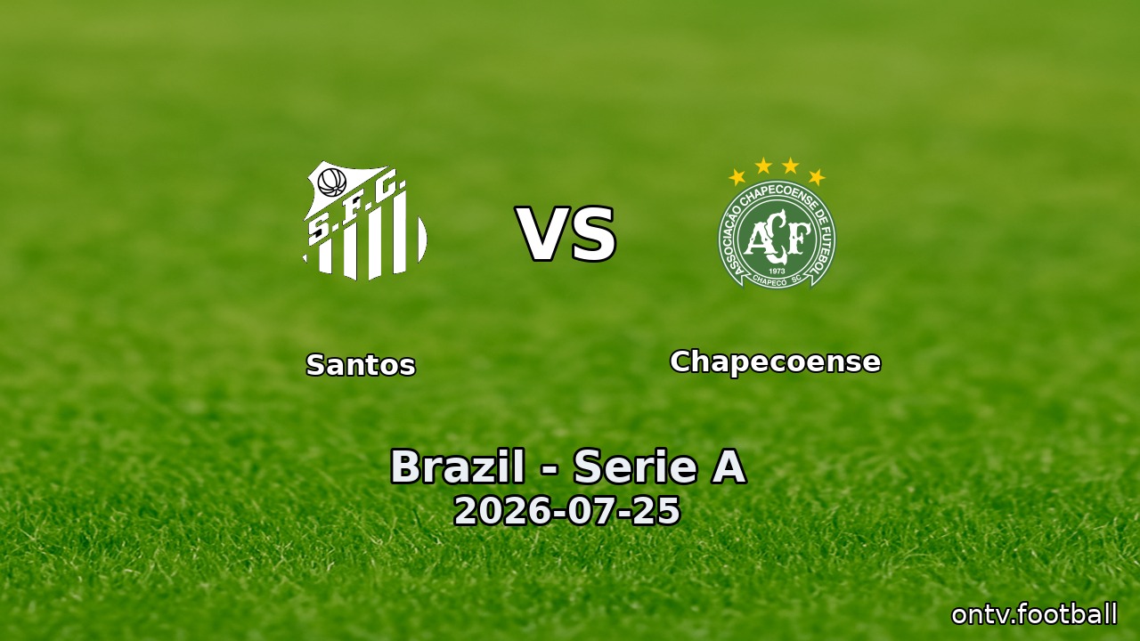 Santos vs Chapecoense