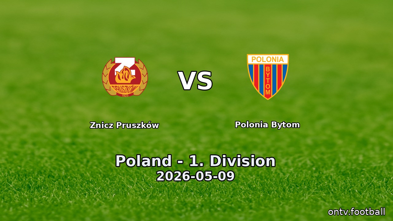 Znicz Pruszków vs Polonia Bytom