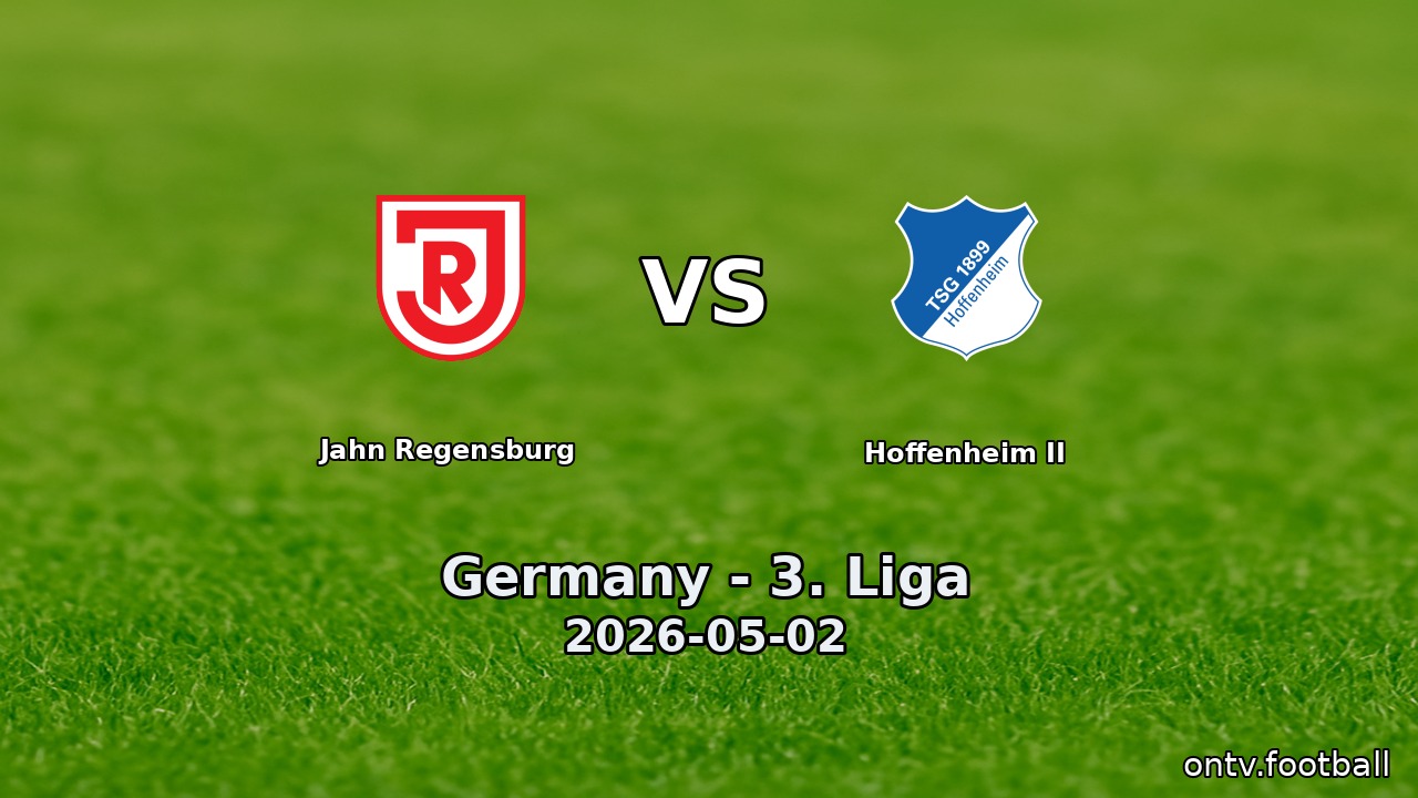Jahn Regensburg vs Hoffenheim II