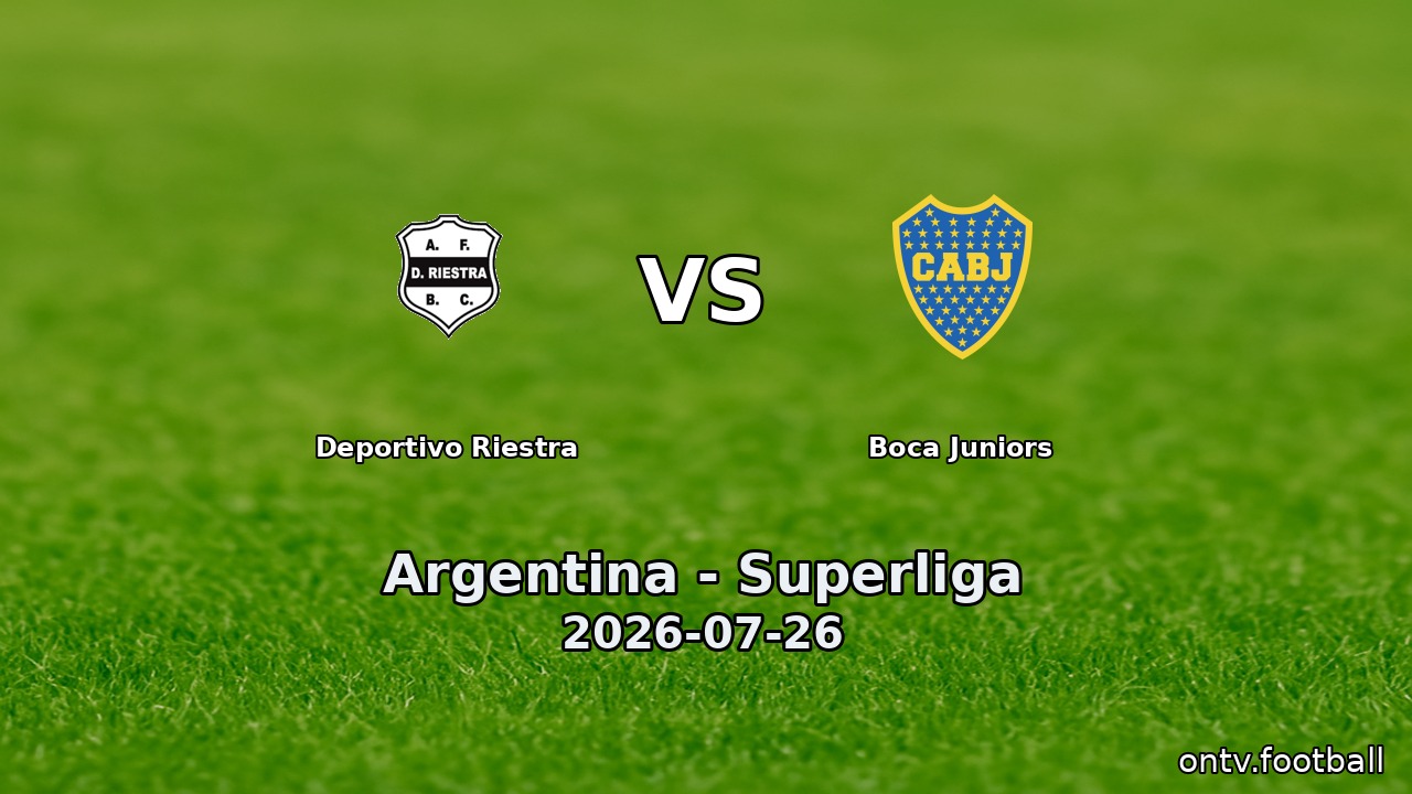Deportivo Riestra vs Boca Juniors