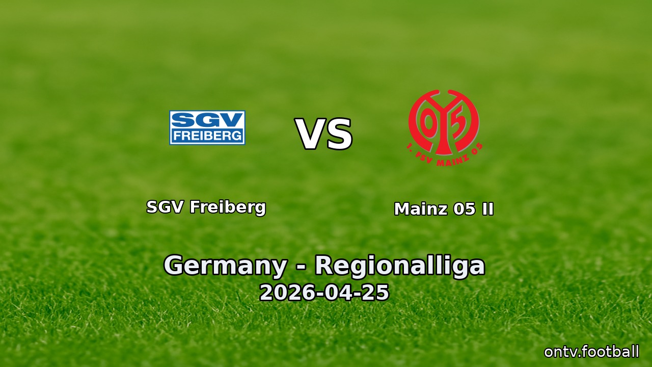 SGV Freiberg vs Mainz 05 II