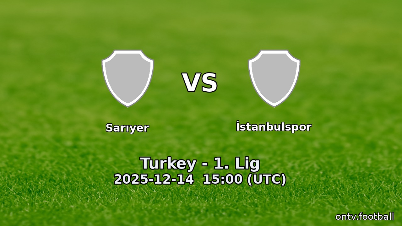 Sarıyer vs İstanbulspor