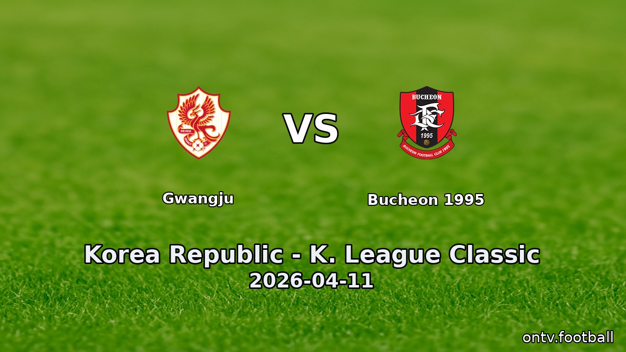 Gwangju vs Bucheon 1995
