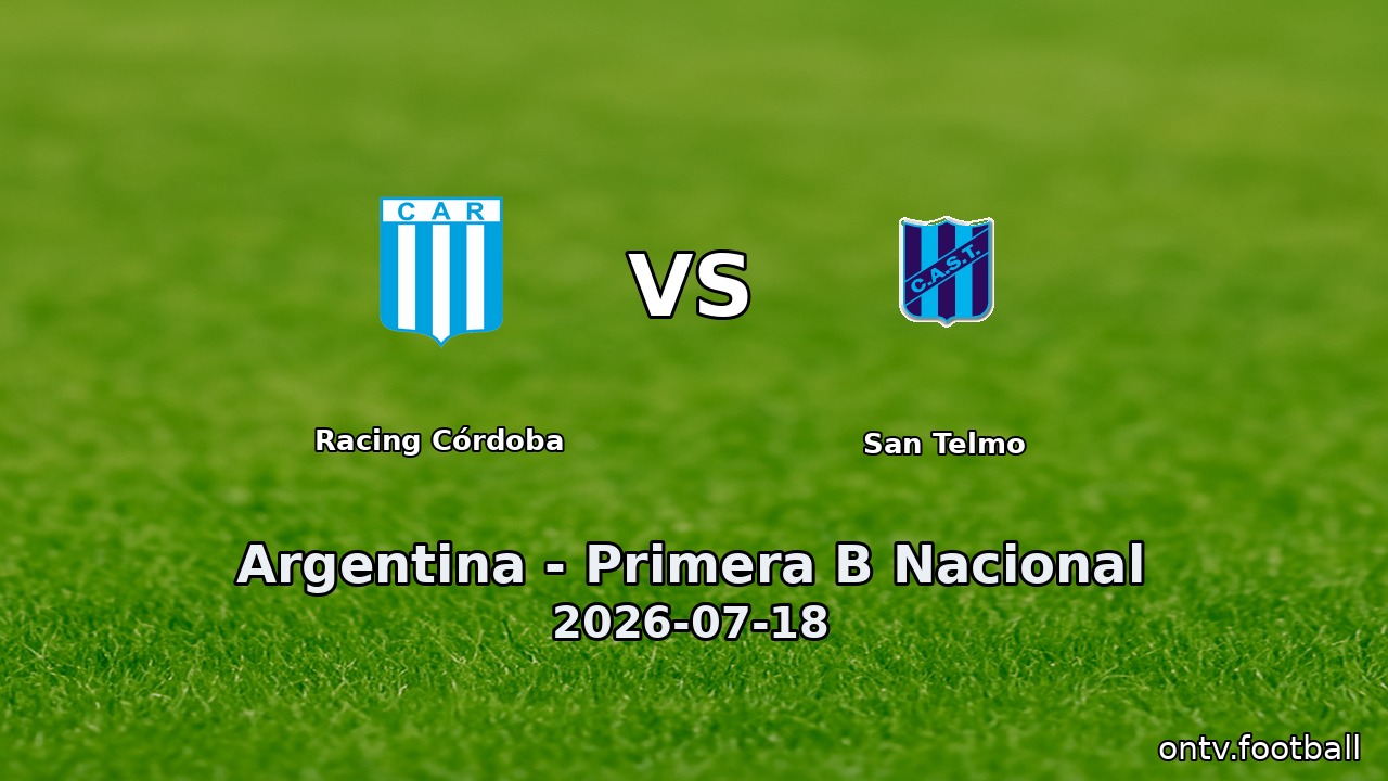 Racing Córdoba vs San Telmo