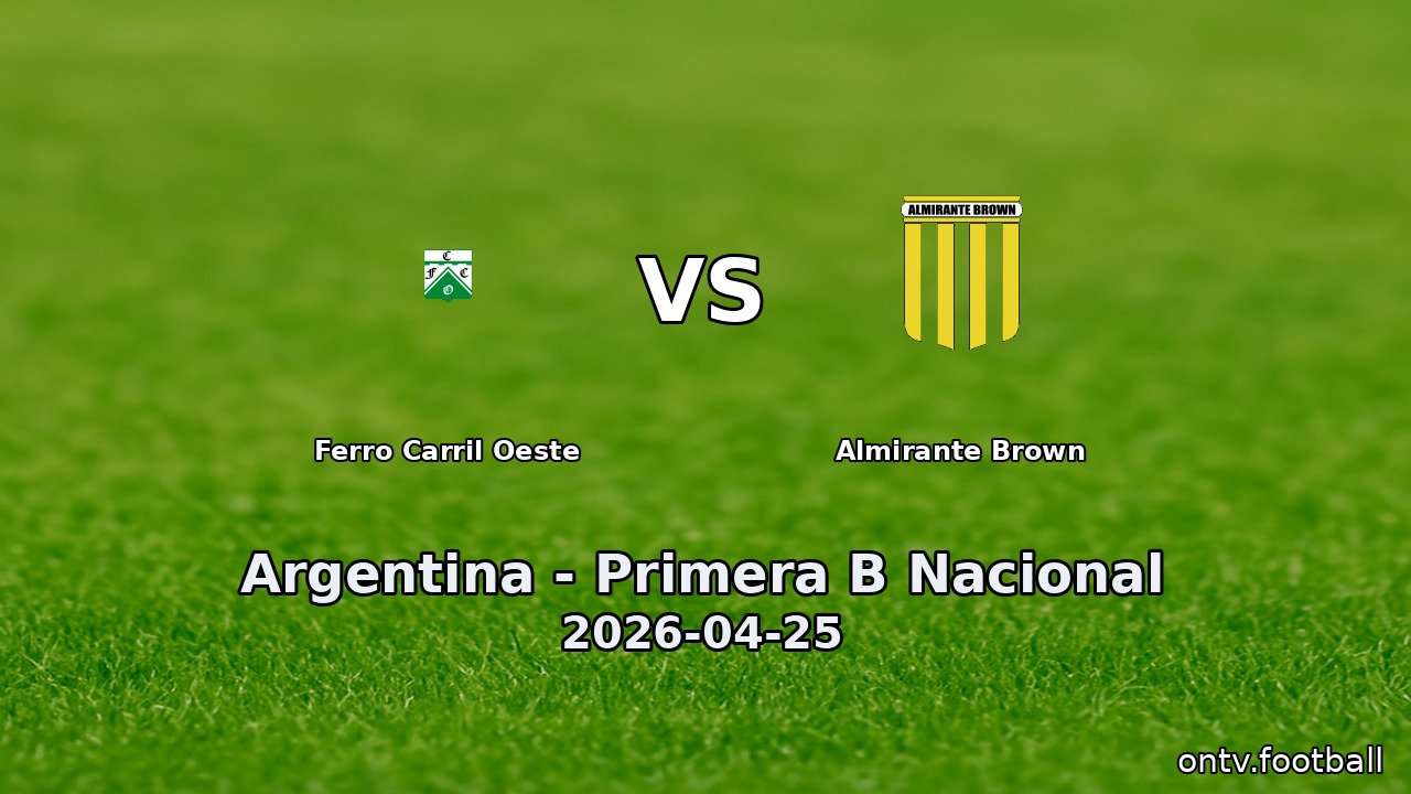 Ferro Carril Oeste vs Almirante Brown