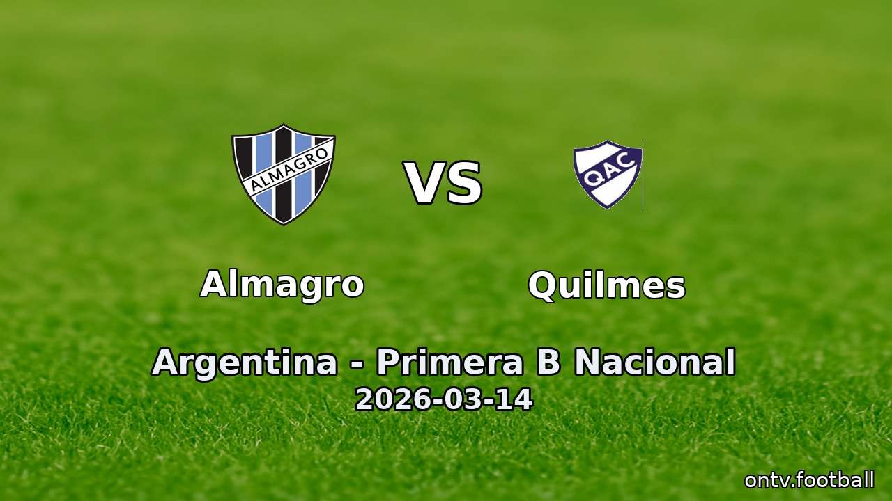 Almagro vs Quilmes