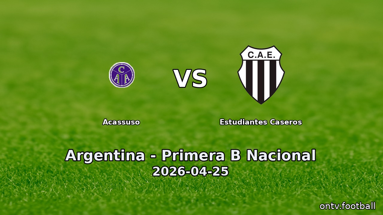 Acassuso vs Estudiantes Caseros