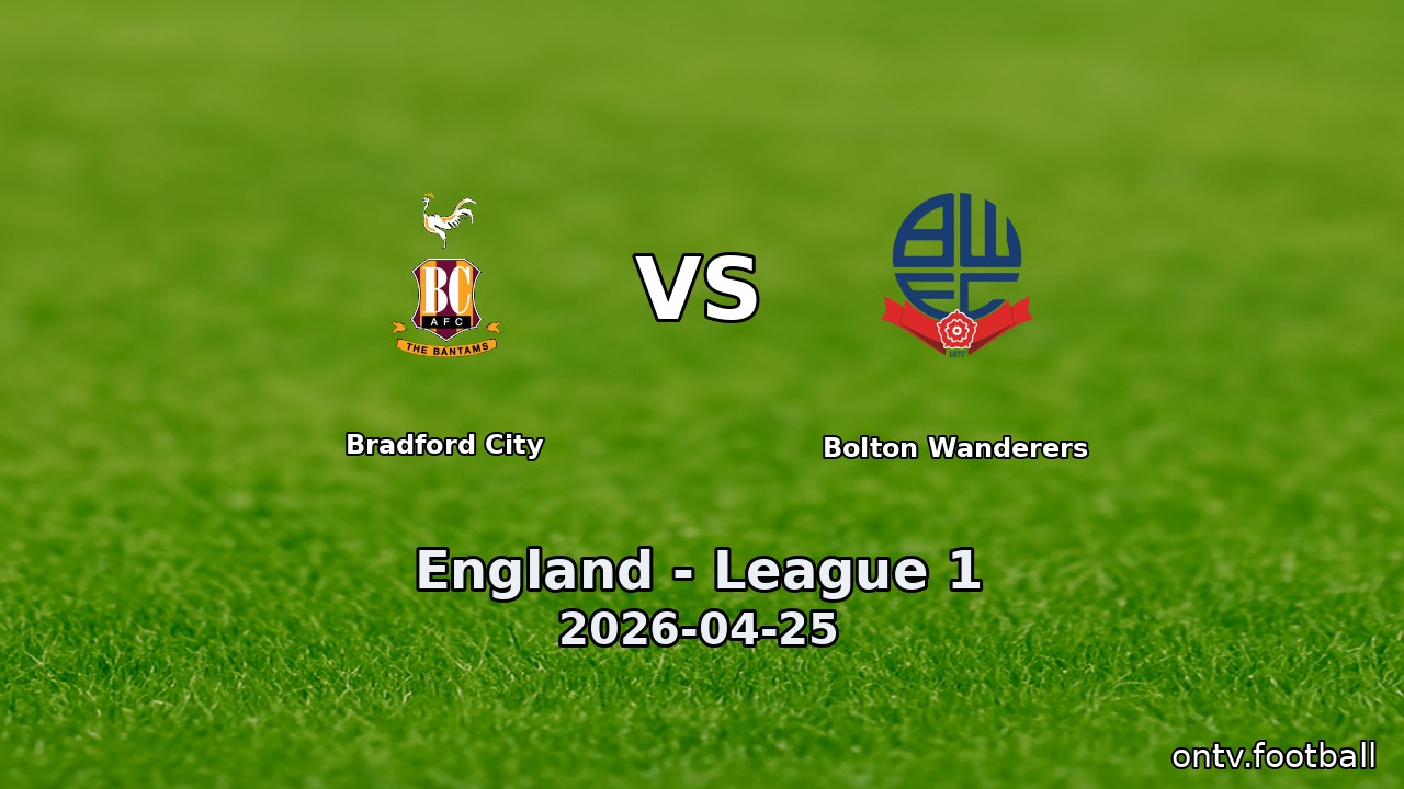 Bradford City vs Bolton Wanderers