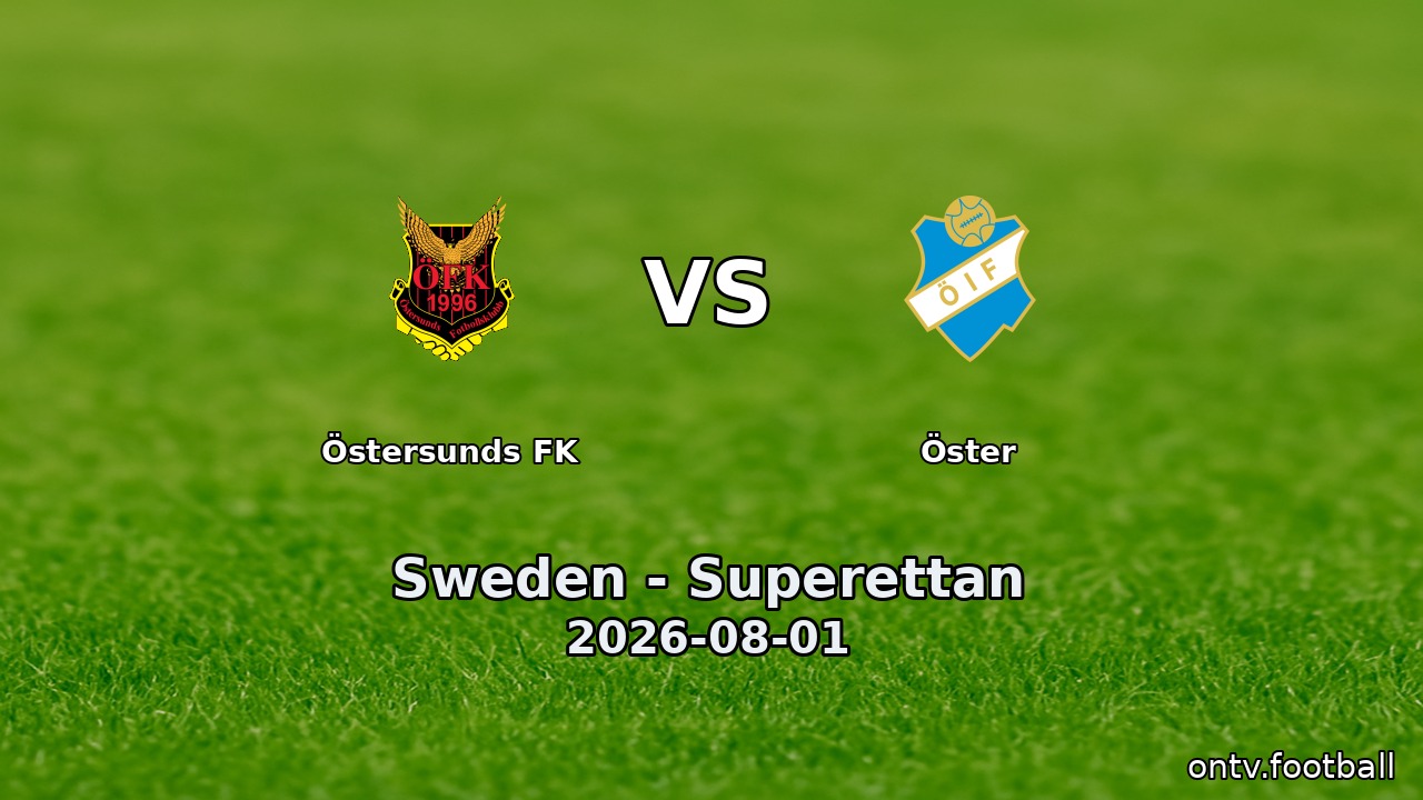 Östersunds FK vs Öster