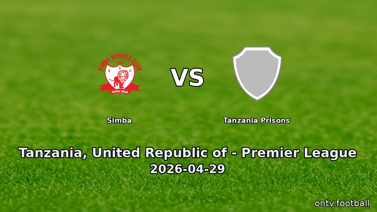 Simba vs Tanzania Prisons