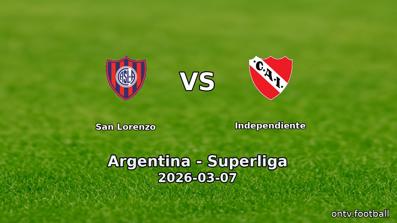 San Lorenzo vs Independiente