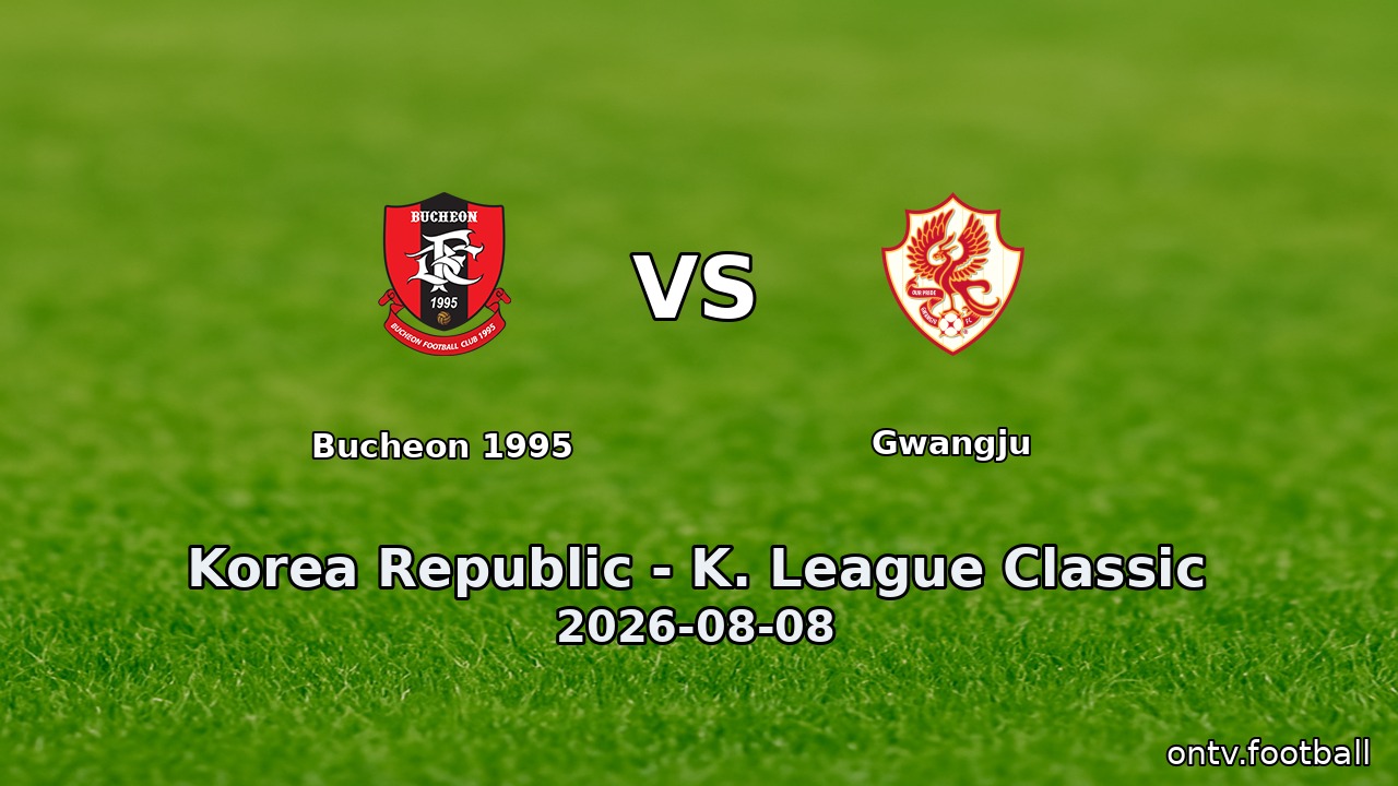 Bucheon 1995 vs Gwangju