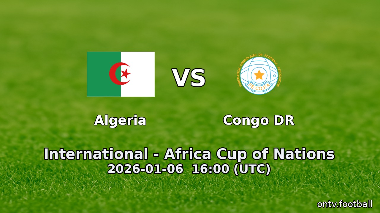 Algeria vs Congo DR