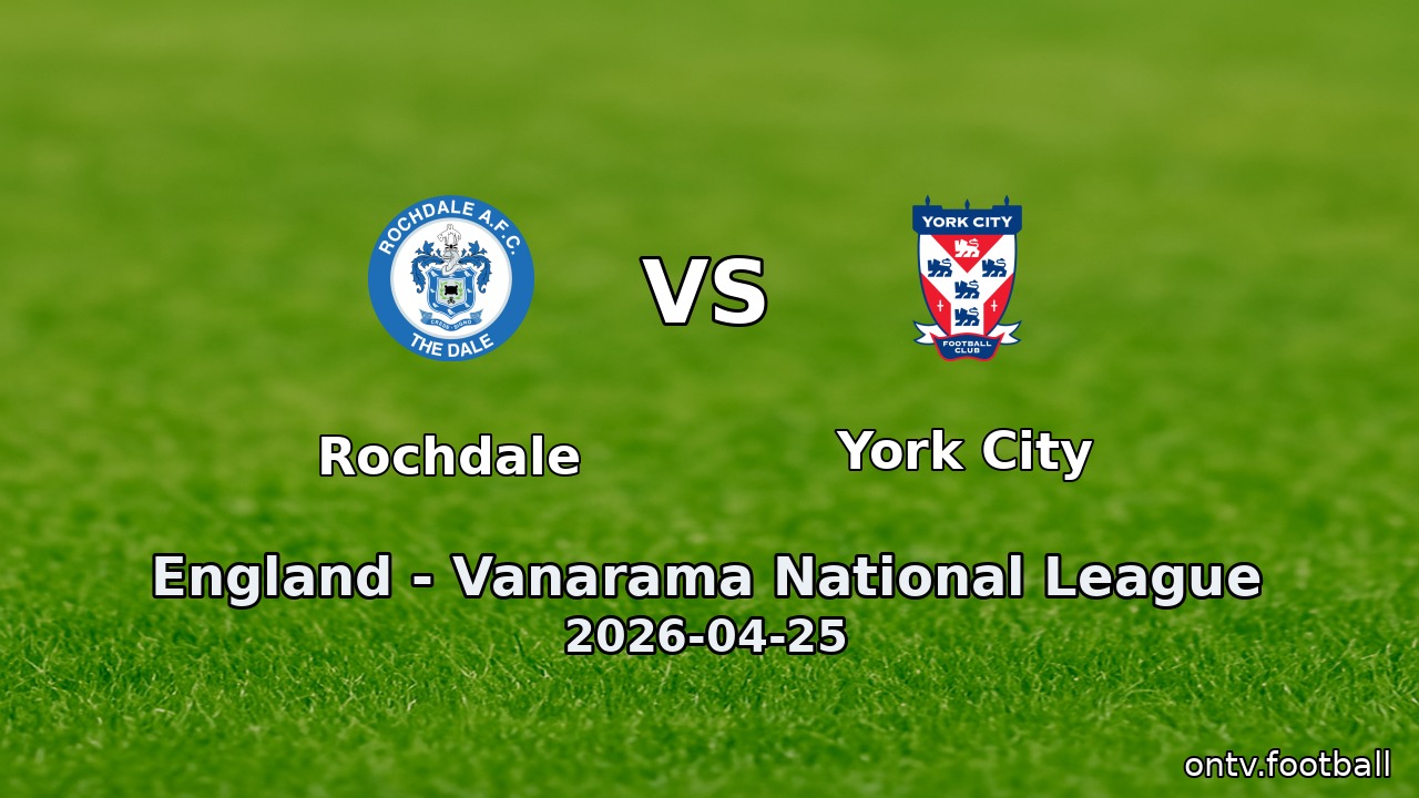 Rochdale vs York City