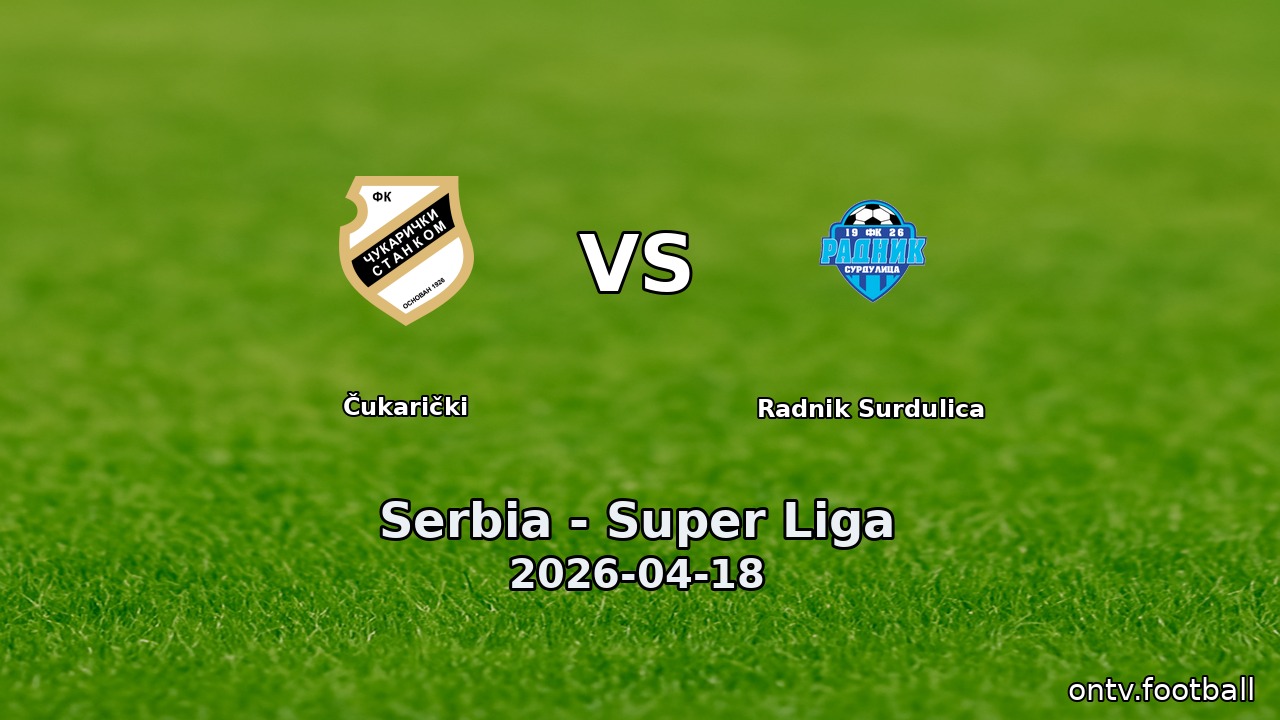 Čukarički vs Radnik Surdulica