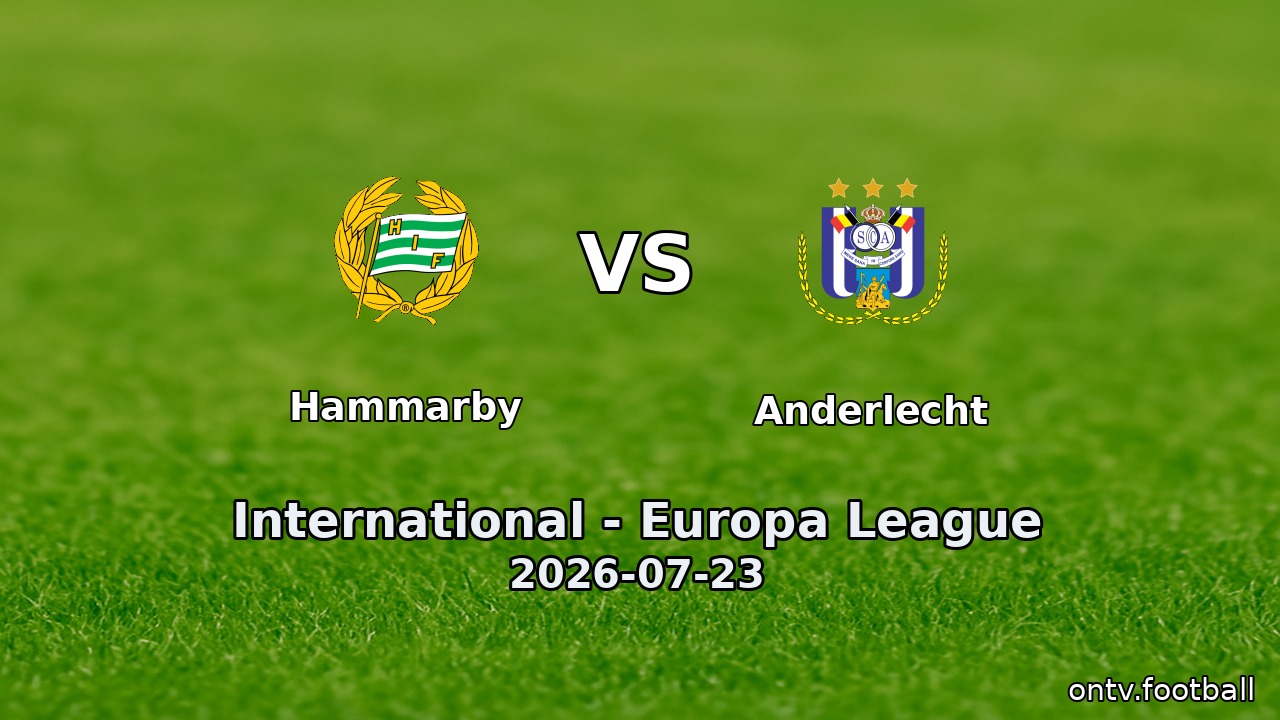 Hammarby vs Anderlecht