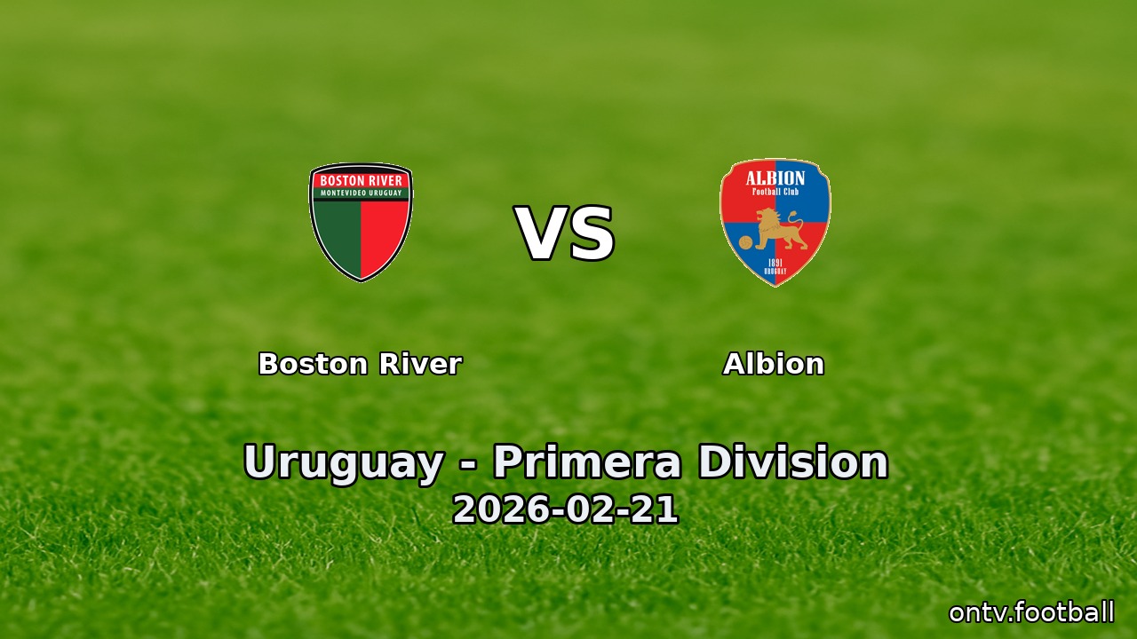 Boston River vs Albion