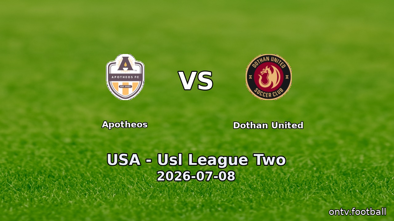 Apotheos vs Dothan United
