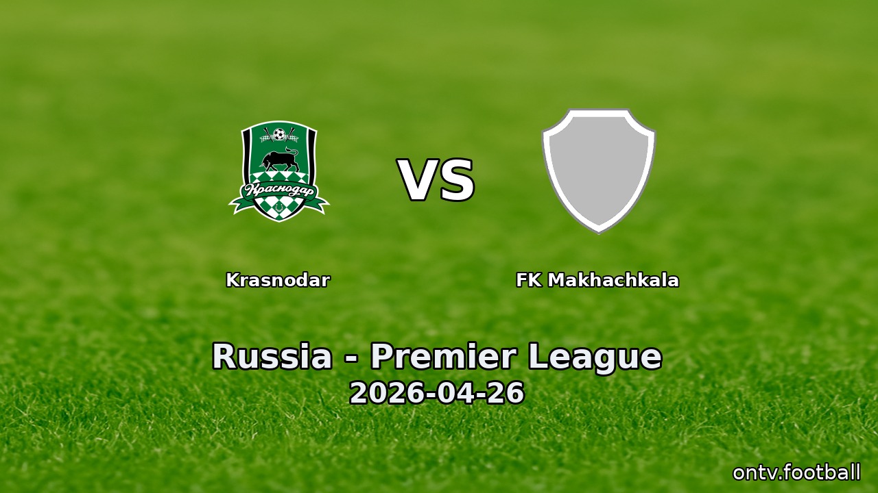 Krasnodar vs FK Makhachkala