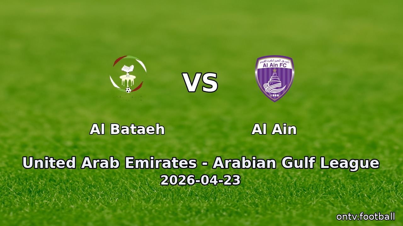 Al Bataeh vs Al Ain
