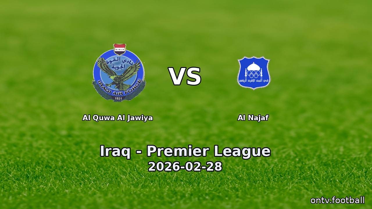 Al Quwa Al Jawiya vs Al Najaf