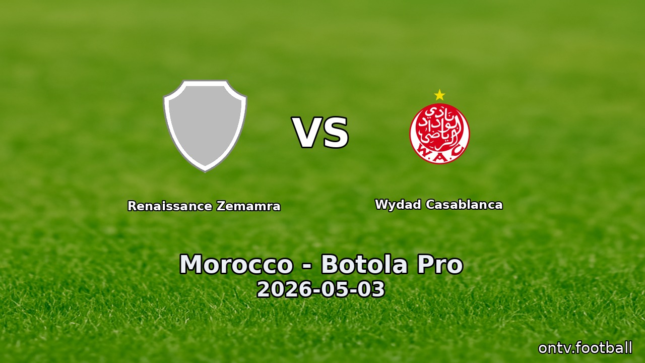 Renaissance Zemamra vs Wydad Casablanca