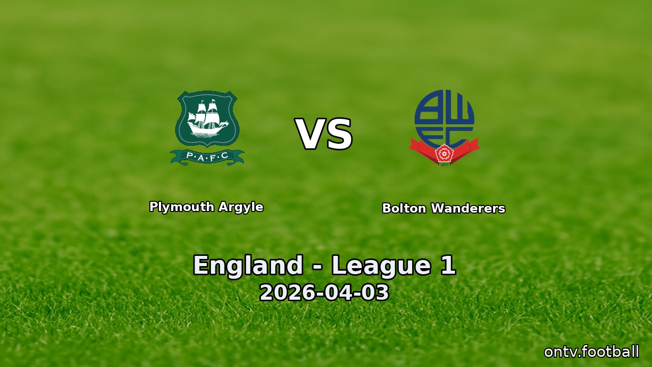 Plymouth Argyle vs Bolton Wanderers