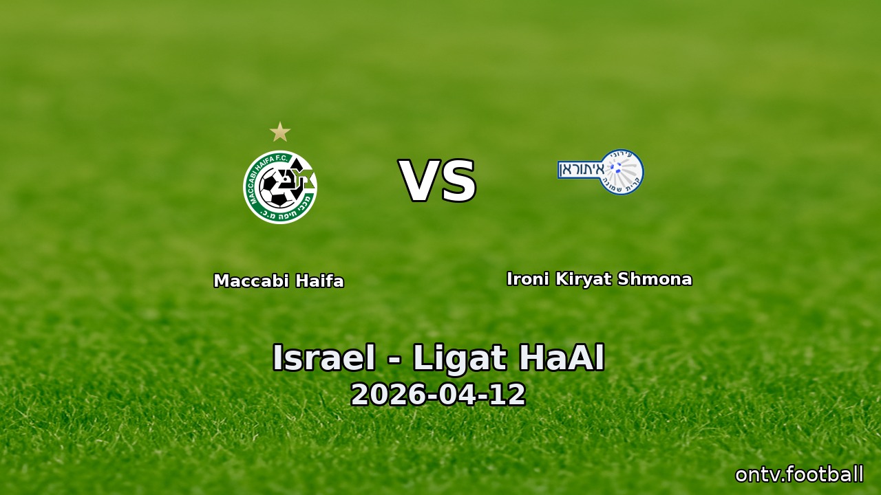 Maccabi Haifa vs Ironi Kiryat Shmona