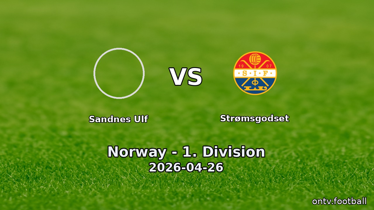 Sandnes Ulf vs Strømsgodset