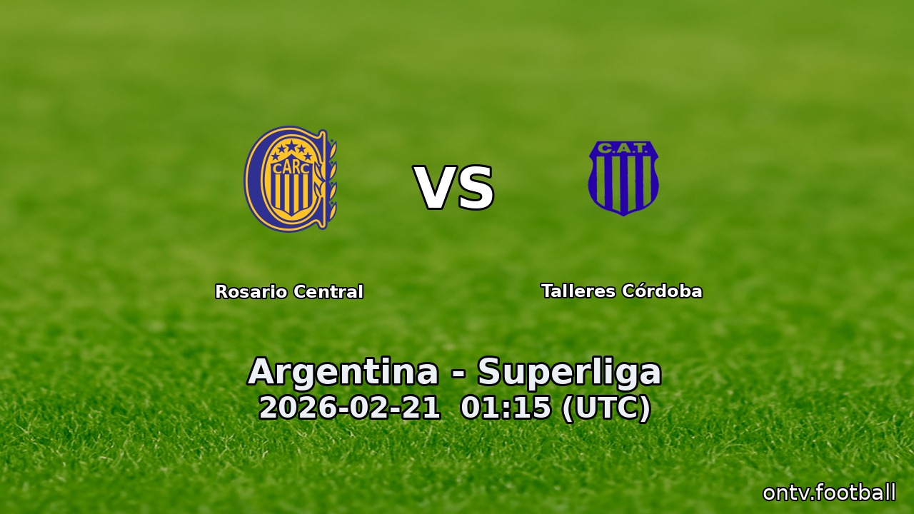 Rosario Central vs Talleres Córdoba